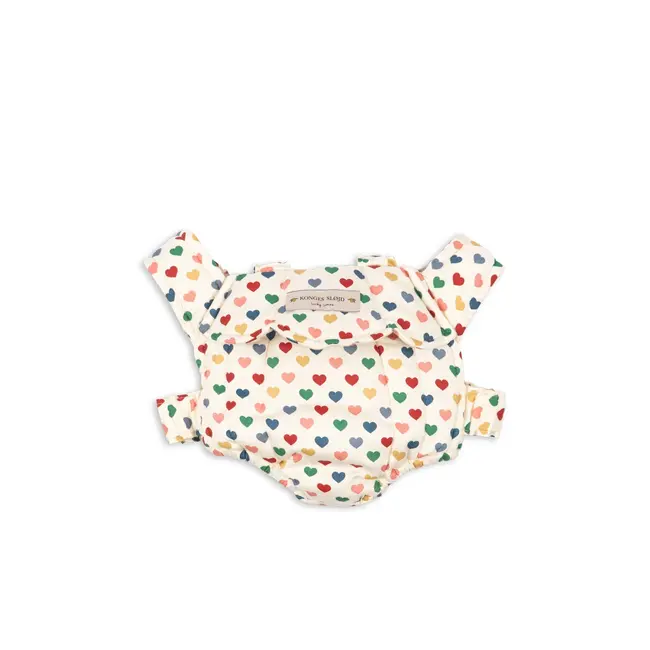 Konges Slojd DOLL CARRIER COEUR COLORÉ