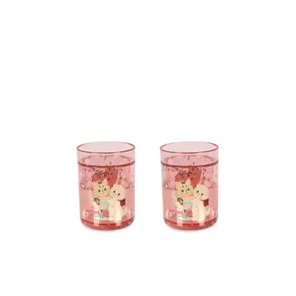 Konges Slojd 2 PACK GLITTER CUPS ROSE CAT