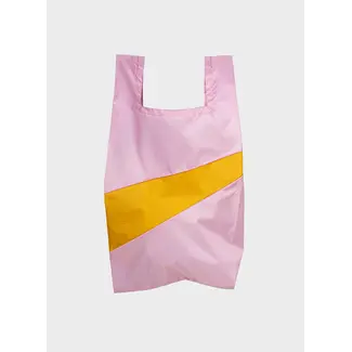 SUSAN BIJL The New Shopping Bag Pale Pink & Lino Medium