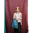 SUSAN BIJL The New Shopping Bag Pine & Blue Medium