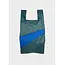 SUSAN BIJL The New Shopping Bag Pine & Blue Medium