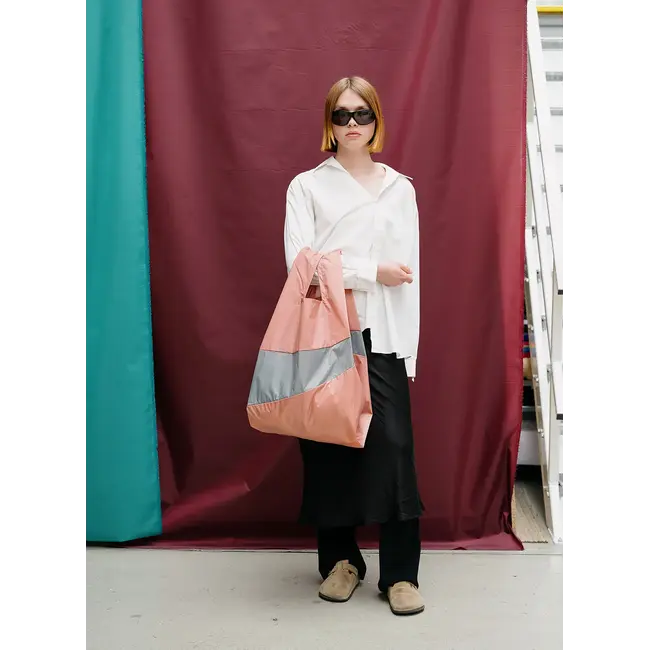 SUSAN BIJL The New Shopping Bag Try & Grey Large