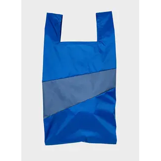 SUSAN BIJL The New Shopping Bag Blue & Dark Patrol Large