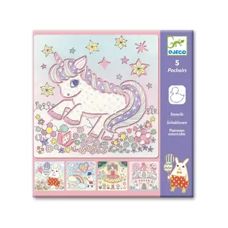 Djeco Sjablonen - Unicorns