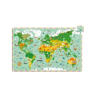 Djeco Puzzel - De wereld 200st