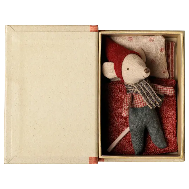 Maileg Christmas mouse, Baby in book