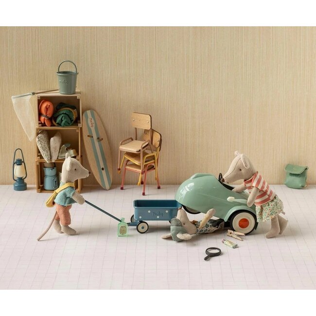 Maileg Car, Mouse - Light mint