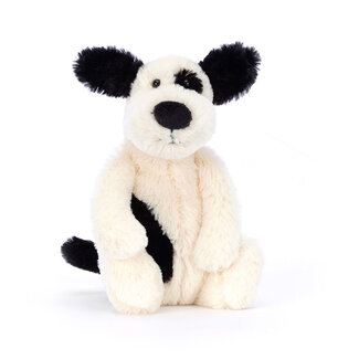 Jellycat Bashful Rufferty Black & Cream Puppy little