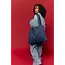 Denim Mom Bag  Dark Blue Red Hearts