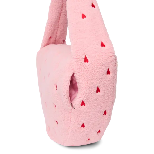 Cross Body Bag Hearts Light Pink
