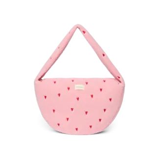 Cross Body Bag Hearts Light Pink