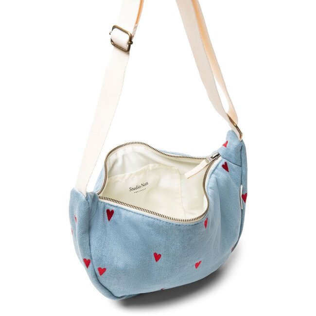 Denim Blauw Hearts Adult Fanny Pack