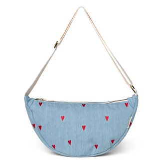 Denim Blauw Hearts Adult Fanny Pack