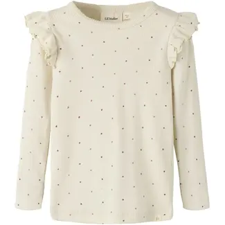 Lil' Atelier NMFGAGO KUO LS SLIM TOP LIL Turtledove DOT