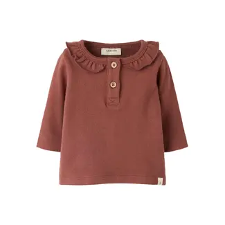 Lil' Atelier NBFTHORO HOU LS SLIM TOP LIL Mahogany