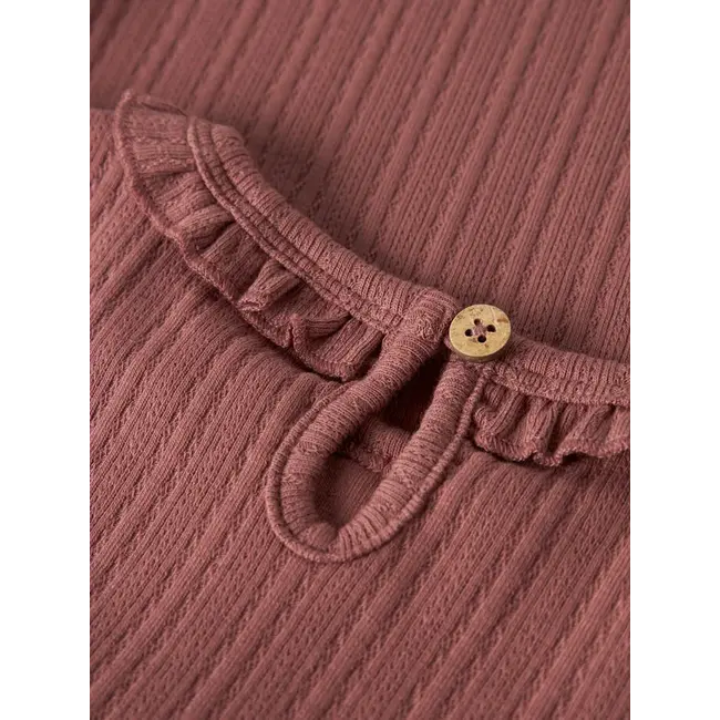 Lil' Atelier NMFONELA LS SLIM TOP LIL Withered Rose