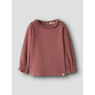 Lil' Atelier NMFONELA LS SLIM TOP LIL Withered Rose