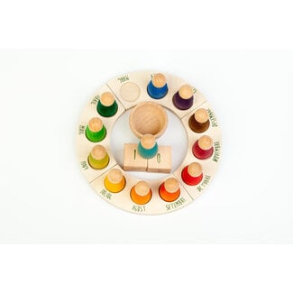 Grapat Houten kalender/jaarring (Nederlands)