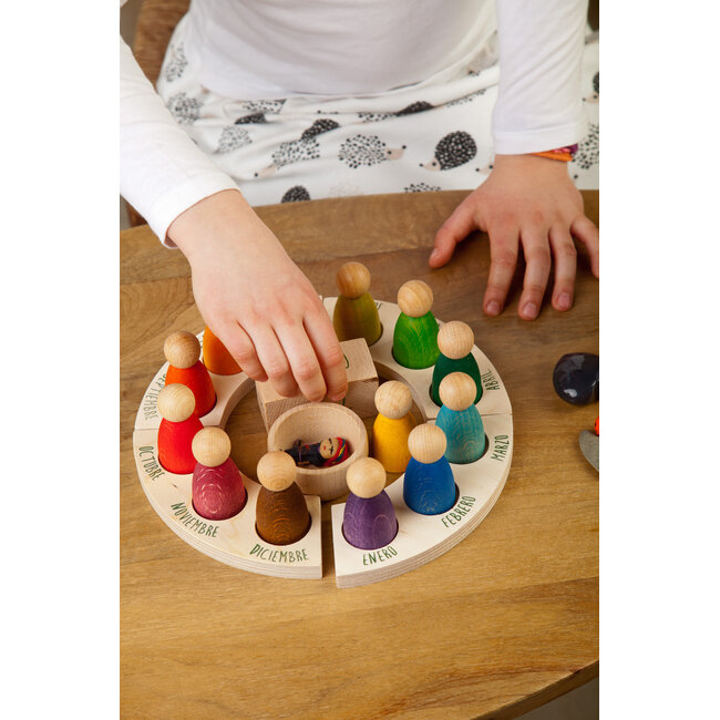 Grapat Houten kalender/jaarring (Nederlands)