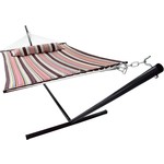Vita5 Vita5 Hammock with Frame, Up to 2 People / 200 kg, 190 x 140 cm, Removable Pillow, Weatherproof, (Mocca)