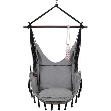 Vita5 Fauteuil suspendu avec 2 Coussins -Gris