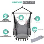 Vita5 Vita5 Hanging Chair with 2 Cushions - Gray