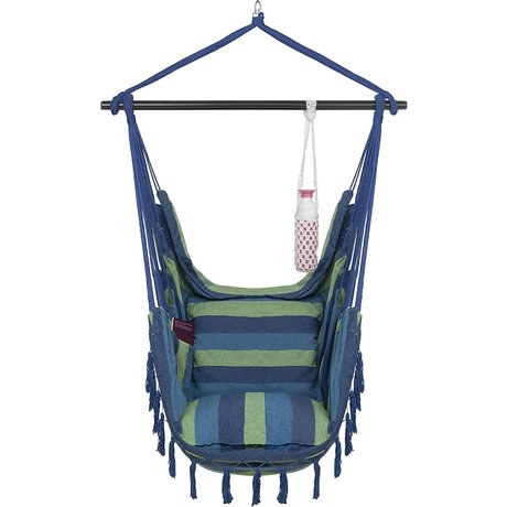 Vita5 Fauteuil suspendu avec 2 Coussins -Blue/Vert