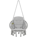 Vita5 Vita5 Macrame Hanging chair - Gray