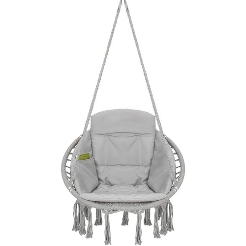 Vita5 Vita5 Macrame Hanging chair - Gray