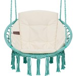 Vita5 Vita5 Macrame Hangstoel - Turquoise