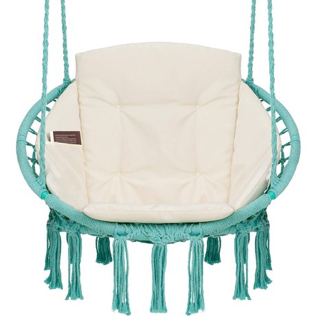 Vita5 Macrame Hanging chair - Teal