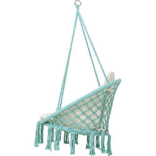 Vita5 Vita5 Macrame Hanging chair - Teal