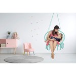 Vita5 Vita5 Macrame Hanging chair - Teal