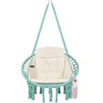 Vita5 Vita5 Macrame Hanging chair - Teal