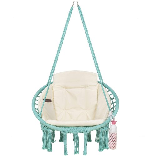 Vita5 Vita5 Macrame Hanging chair - Teal