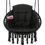 Vita5 Vita5 Macrame Hanging chair - black