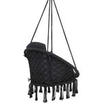 Vita5 Vita5 Macrame Hanging chair - black