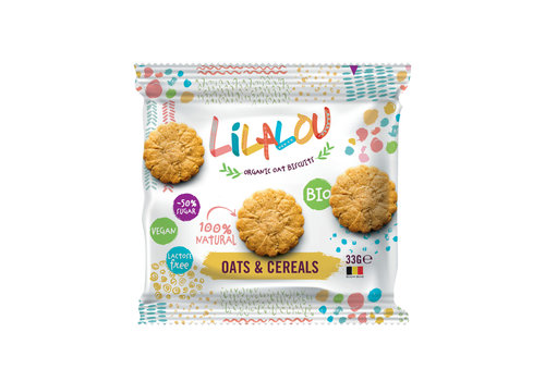 LilaLou Avoine & Céréales biscuits (33g) to go - BIO