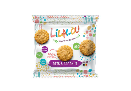 LilaLou Haver & Kokos koekjes (33g) to go - BIO