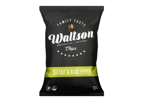 Waltson Waltson chips - Sea Salt & Black Pepper (125g)