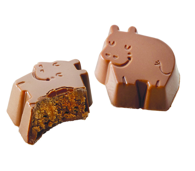 Milk Chocolate & Hazelnut Truffle Hippos (60g)