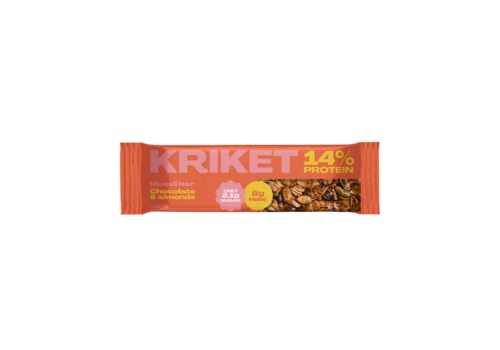 Kriket Kriket - Barre de muesli au chocolat et aux amandes (30g)