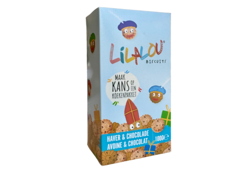 LilaLou Sint - Haver & Chocolade koekjes (100g) - BIO - THT 22/05/2024