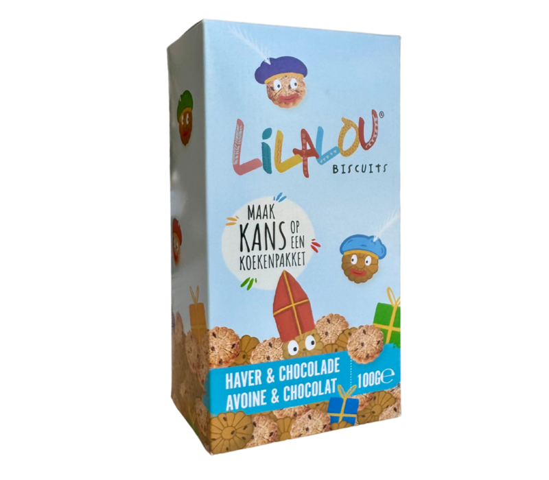 Sint - Haver & Chocolade koekjes (100g) - BIO  - THT 22/05/2024