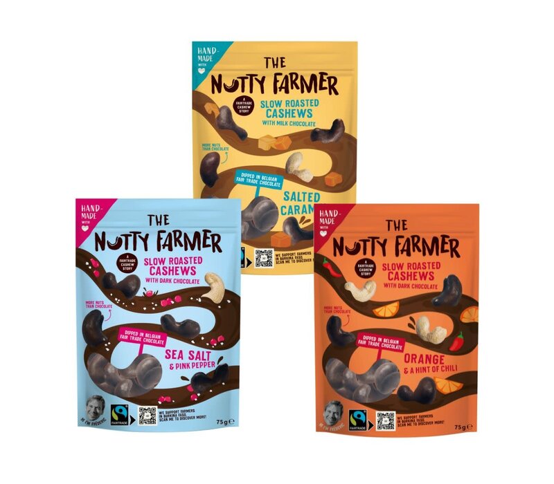 The Nutty Farmer - Chocolate Cashew set (3x 75g)