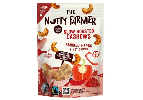 The Nutty Farmer Cashews - Smoked Herbs & Hot Spices (100g)