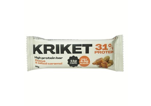 Kriket Kriket - High Protein Bar Peanut Caramel & Dark Chocolate (50g)