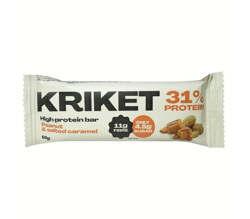 Kriket - High Protein Bar Peanut Caramel & Dark Chocolate (50g)
