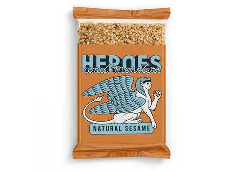 Heroes & Monsters Heroes & Monsters - Natural sesame crackers (35g) BIO