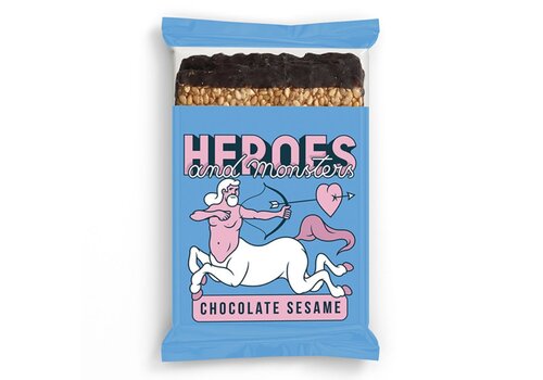 Heroes & Monsters - Chocolate sesame crackers (45g) BIO